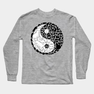 Yin Yang Cats Long Sleeve T-Shirt